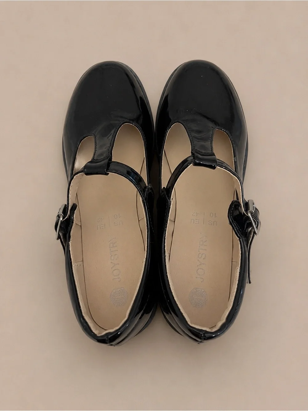JOYSTRY Black Patent Mary Jane Lug Sole Shoes Size 10 / EU 42